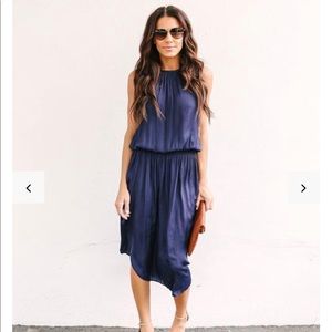 Vici Dolls Ready to Mingle Satin Smocked Dress